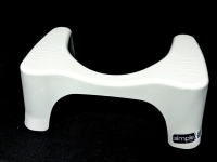 SQUATTY POTTY Simple Bathroom Toilet Stool, White, 18.5" x 12.5" x 7" Tall