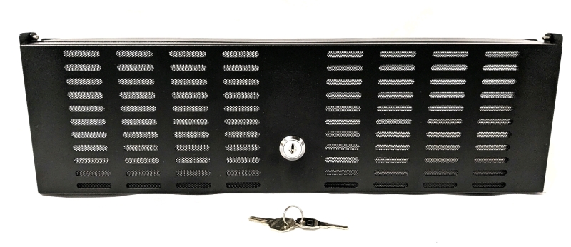 New JINGCHENGMEI 3U Rack Mount Security Cover for 19-inch Server Rack & Network Cabinet / Hinged Locking Rack Panel Door for Access Control and Physical Security