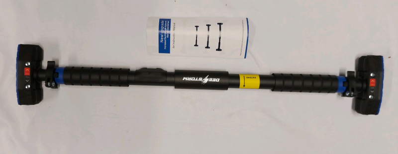 Adjustable (69-107cm) Pull Up Bar Dee Storm 200kg Capacity