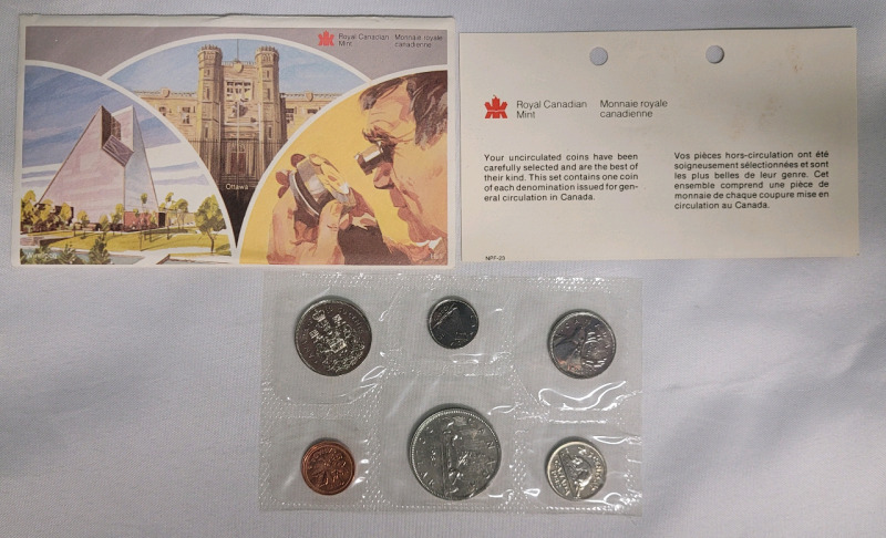 1982 Canadian Uncirculated Coin Set , Sealed