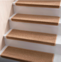 HOPEVIVA Bullnose Carpet Sisal Stair Treads | Set of 14 X 29"x 2",Golden