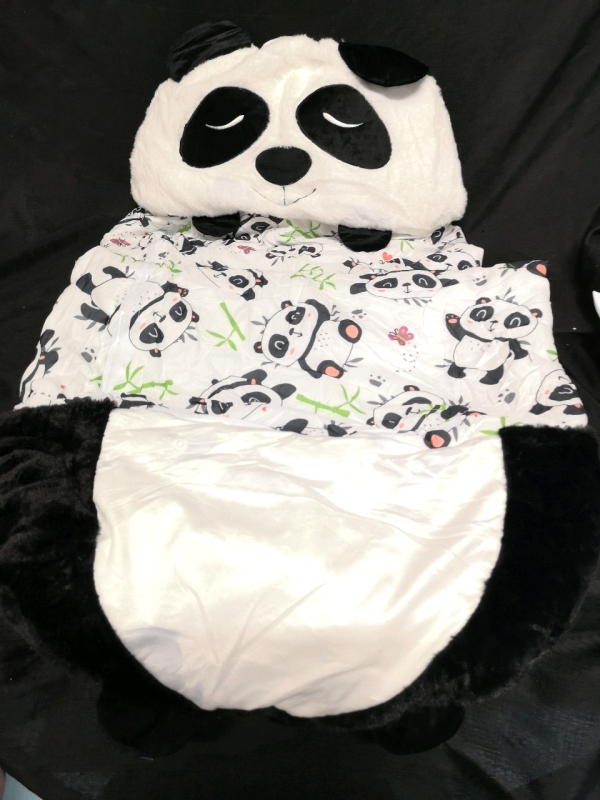 Kids Panda Sleeping Bag - Folds up into a Pillow