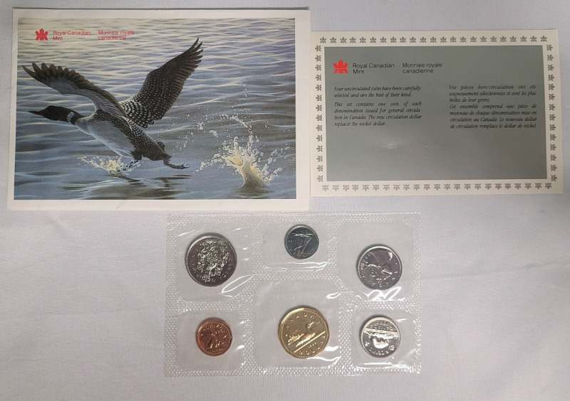 1988 Canadian Uncirculated Coin Set , Sealed