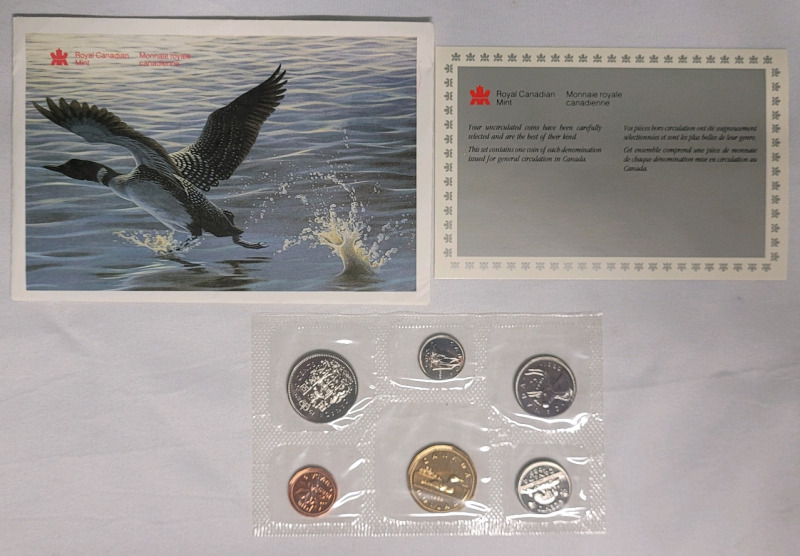 1989 Canadian Uncirculated Coin Set , Sealed