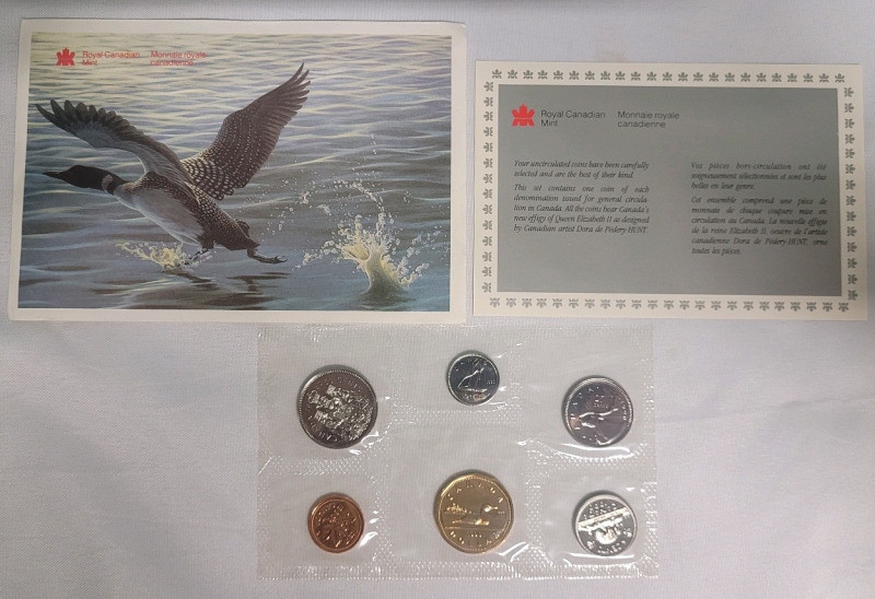 1990 Canadian Uncirculated Coin Set , Sealed