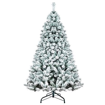 Leheyhey 5FT 2pc Artificial Snow Flocked Christmas Tree .