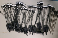 Outdoor Garden Pathway Solar Lights w/Ground Stakes , 12 Lights . Pre-owned , Working