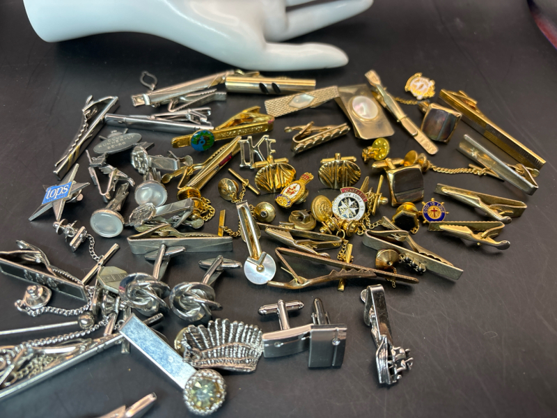 Tie Clips Cuff Links Pins Unsorted