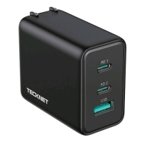 New TECKNET USB C Charger 65W PD 3.0 GaN Type Foldable Adapter