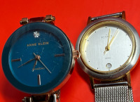 Vintage SKAGEN Denmark & Anne Klein Diamond Accent Watch