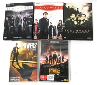 DVD TV Series : Torchwood Seasons 1,2 & Children of Earth & POWERS Season 1 & 2 (Both Sealed)