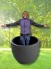 New HUGE! Green Theory Fibreglass Matte Grey 41" Diameter 30" Tall - 2