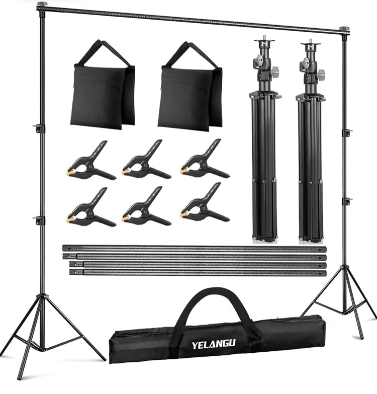 YELANGU 10Ft Photo Backdrop Stand