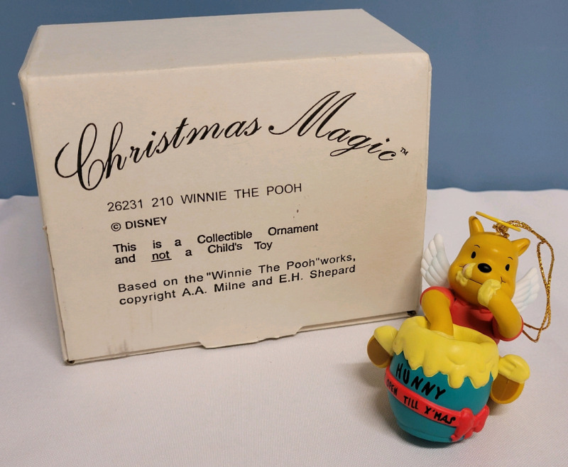 Winnie the Pooh Collectible Christmas Tree Ornament . Measures 3" tall