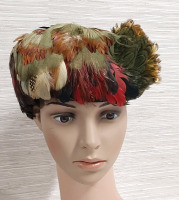 Vintage Phenomenal Pheasant Feather Hat