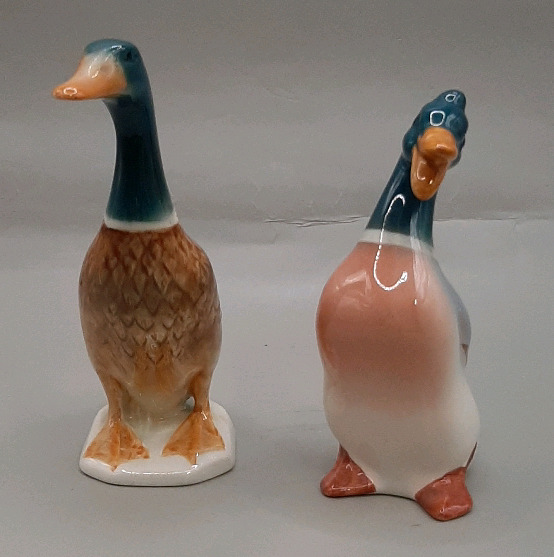 Vintage Beswick 4.25" Mallard Duck Model #756/2A Issued 1939-1973 Designer Mr Watkin Large Duck Model #979A Designer Mr Watkin Issued 1941-1971