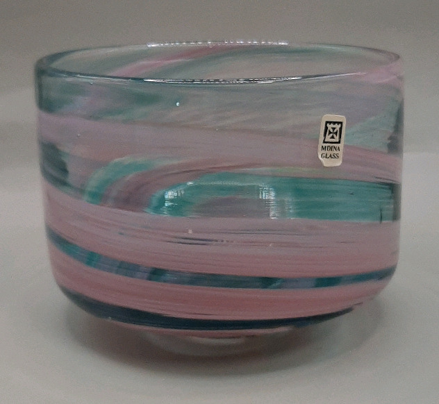 Vintage 4" MDina Art Glass Bowl