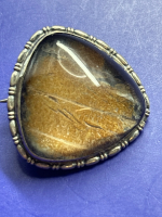 Antique Silver Butterfly Wing Brooch