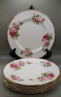 Vintage 6 Royal Albert American Beauty 10" Dinner Plates