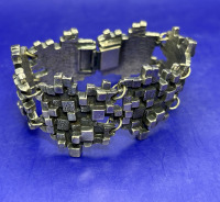 Guy Vidal Canadian Modernist Bracelet Pewter