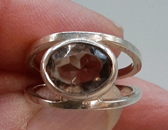 Vintage Size 5.5 Sterling Silver Shiptonia Ring Made in England