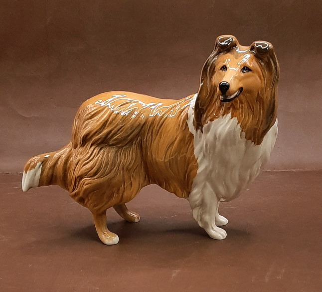 Vintage 6.25" Royal Doulton Rough Collie DA 106 Designer Warren Platt