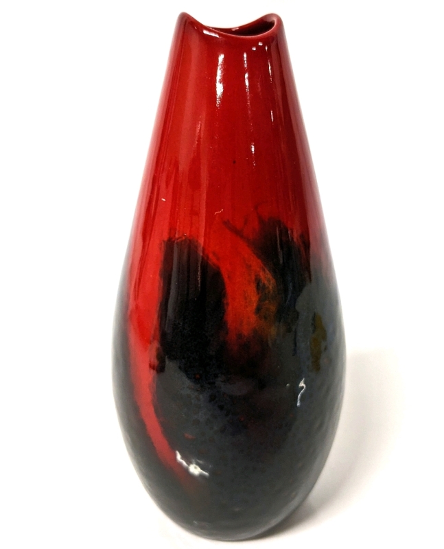 Royal Doulton "Veined Sung" Flambe Vase Made in England 6.75" Tall