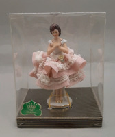 Vintage Dresden 3.75" Ballerina Figure Made in West Germany Original Box