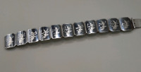 Vintage Sterling Silver 6" Siam Bracelet