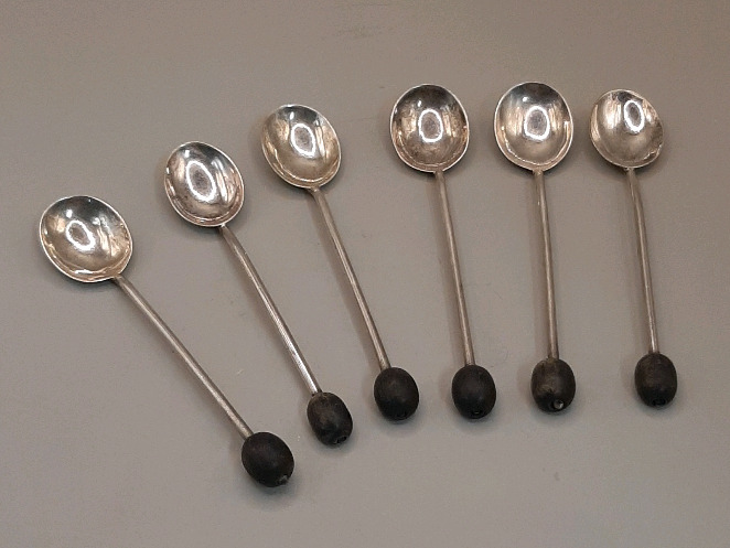 Vintage 4" Sterling Teaspoons London Set of 6