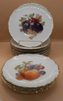 Vintage 11 7.5" Schumann Bavaria Dessert Plates
