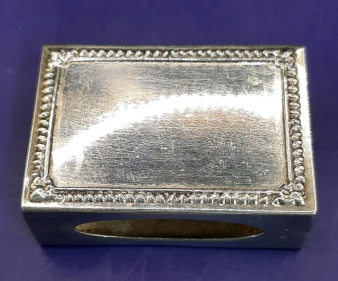 Vintage Birks 1.75 X 1.25 X .50" Match Cover