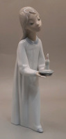 Vintage Lladro Made in Spain 20" Girl Holding Candle Figurine