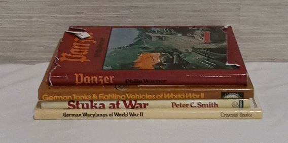Vintage Panzer by Philip Warner German Warplanes of WWII by Francis K Mason German Tanks & Fighting Vehicles of WWII Stuka at War by Peter C Smith