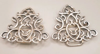 EDWARDIAN ENGLISH STERLING SILVER BELT BUCKLE by CORNELIUS SAVNDERS & FRACIS SHEPARD 1901