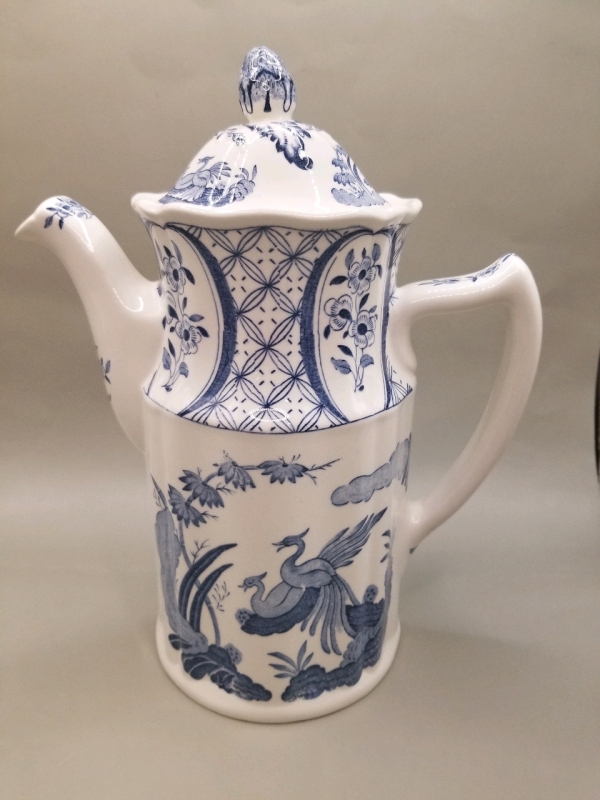 FURNIVALS LIMITED ENGLAND OLD CHELSEA COFFEE POT 9 1/2" tall