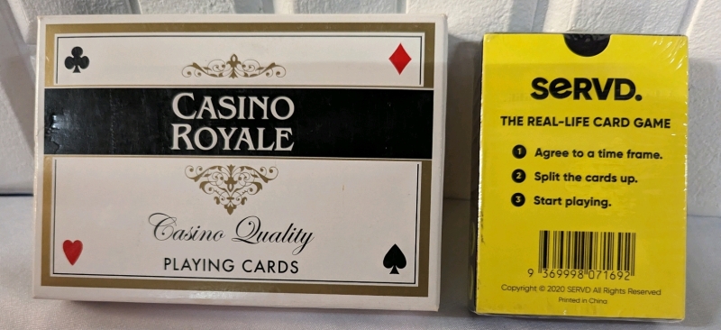 Casino Royale Decks and Servd His and Hers Cards Game