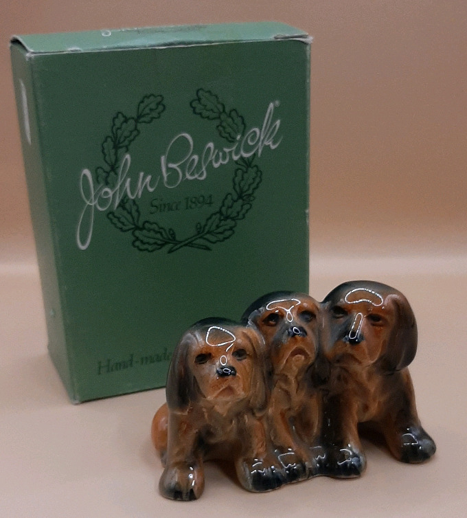 Vintage Beswick Three Puppies Issued 1941 to 1965