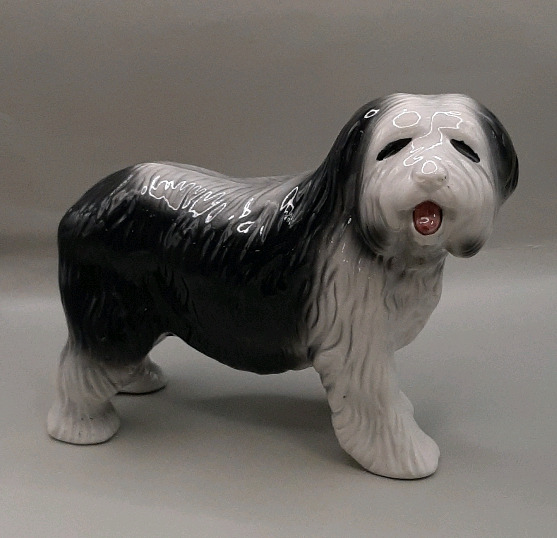 Vintage Coopercraft England 6.5" Sheep Dog Figurine