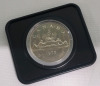 1975 Canadian Uncirculated One Dollar Coins in Cases . Three (3) Coins - 2
