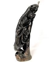 Gnarly & Cool Iguanas Carved Out Buffalo Horn 11.4" Long