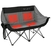 New - Realead Heated Double Camping Chair , 3 Heat Levels And 4 Heating Zones