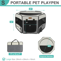 Seiyierr Dog Playpen, Portable Pet Playpen