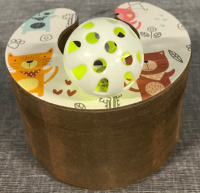 Cat Toy 3&rdquo; Cardboard Slinky and Ball