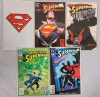 DC Comics SUPERMAN Comic Lot . 5 Comics . Adventures of Superman #500 Sealed