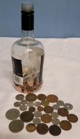 Canada & Great Britain Coin Lot . 1986 Can. Dollar , 1942 Can. Nickel , Can. Pennies + G.B. Coins