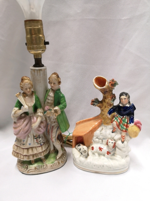 Vintage Ceramic Lamp & Vase - Japan