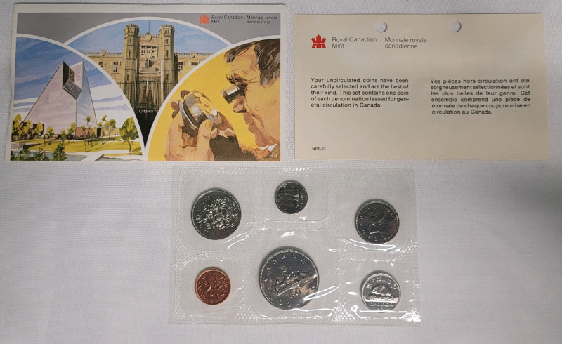 1981 Canadian Uncirculated Coin Set , Sealed