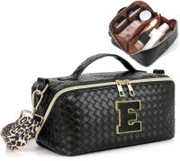 New FANPOI Large Makeup Bag with Crossbody Strap 9.4 x 5 x 5.5 inches
