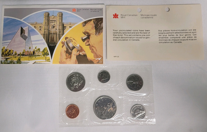 1981 Canadian Uncirculated Coin Set , Sealed